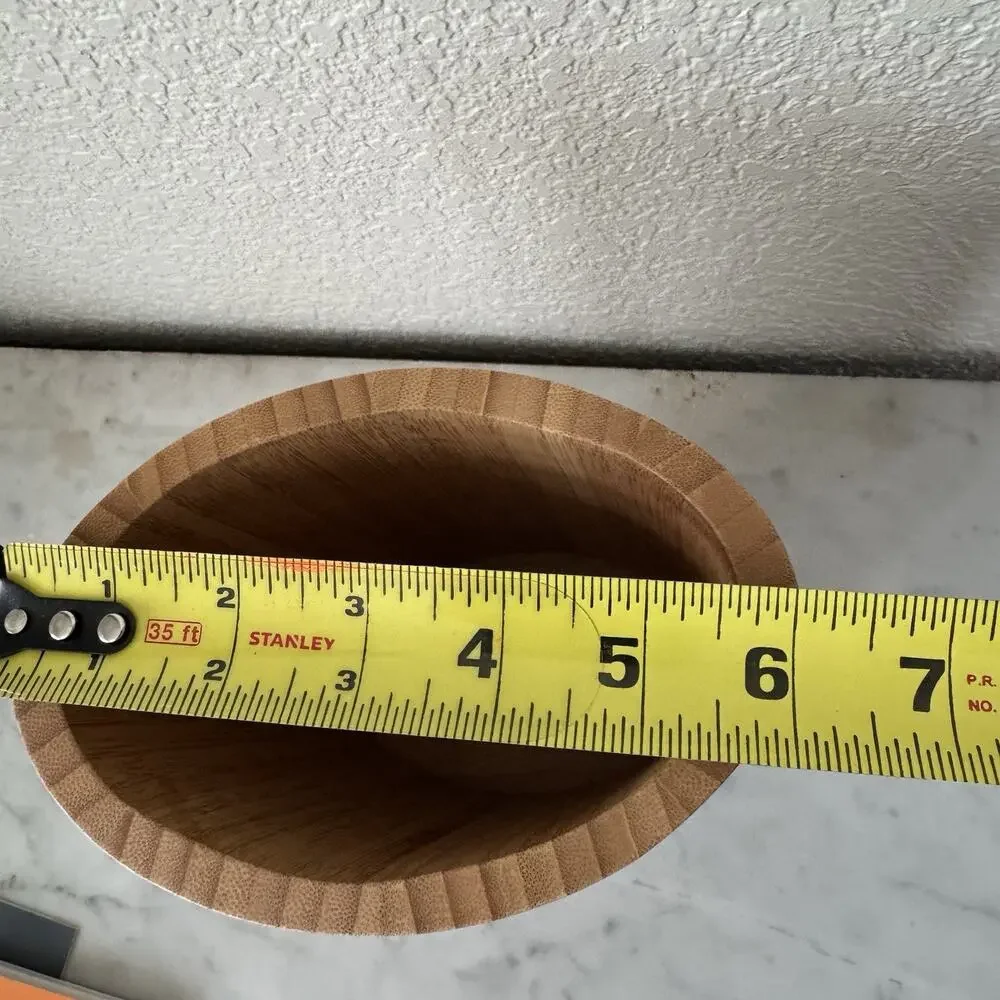 Totally Bamboo Oval Shaped Bamboo Kitchen‎ Utensil Holder 6